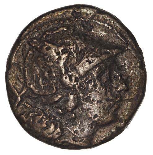 Coin - Denarius, Ancient Roman Republic, 211- circa 207 BC