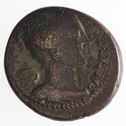 Coin - Dupondius, C. CLOVI, Ancient Roman Republic, 45 BC