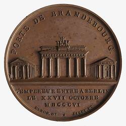 Medal - Napoleon Enters Berlin, Napoleon Bonaparte (Emperor Napoleon I), France, 1806