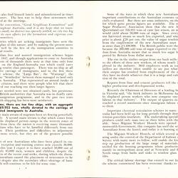 Pamphlet - 'Twenty Million Australians In Our Time!', Arthur Calwell, Australian Federal Minister for Immigration, 8 Sep 1949