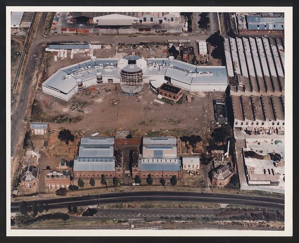 Photograph - Scienceworks, Aerial View of Construction Site, Spotswood, Victoria, circa 1991