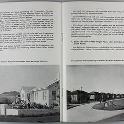 Booklet - 'Wissenswertes uber Das Wohnungswesen in Australien', Commonwealth of Australia, Jul 1958