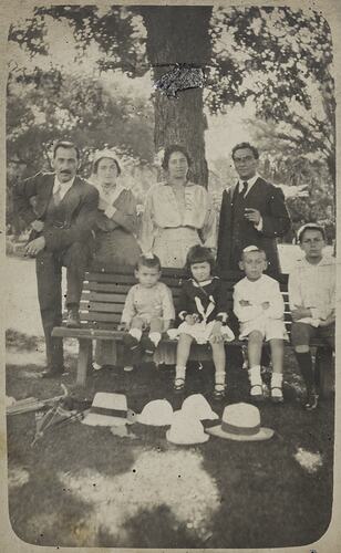 Baitz & Grosovsky Families Having a Picnic in the Park, 1915-1916