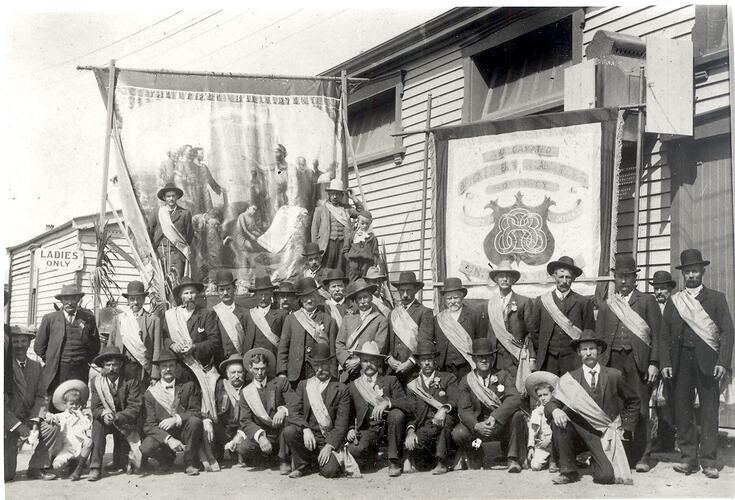 Photograph - Operative Bricklayers Society Eight Hours Day Delegates, Victoria, circa 1920s