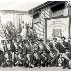 Photograph - Operative Bricklayers Society Eight Hour Day Delegates, Victoria, circa 1920s