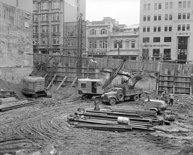 Royal Automobile Club of Victoria, Club Construction Site, Melbourne, 26 May 1959