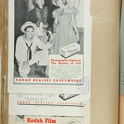 Scrapbook - Kodak Australasia Pty Ltd, Advertising Clippings, 'Christmas Annuals Programmes, Etc.', Sydney, 1937-1954