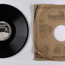 Disc Recording - Edison, Double-Sided, 'Love Me Or Not ' & 'Flow Gently, Sweet Afton', 1921-29
