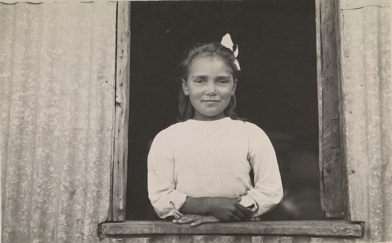 Portrait of Agnes Draper taken at The Bungalow mission, Alice Springs, Northern Territory, c.1923