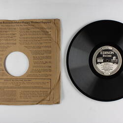 Disc Recording - Edison, Double-Sided, 'Quintette in E Flat Major, Part 3' and 'Quintette in E Flat Major, Part 4', 1927-1929