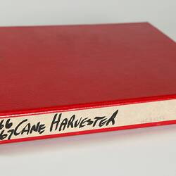 Photograph Album of harvesting equipment.