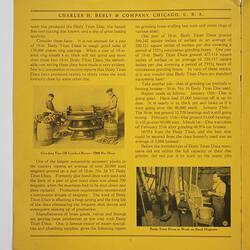 Page with photo images and printed descriptive  text.