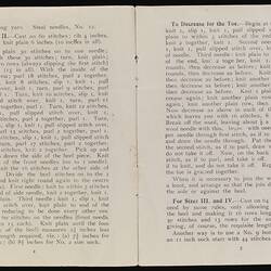 Booklet - Red Cross Society, Goods Needed for War Effort, Australian Branch, World War I, circa 1914, Pages 4-5