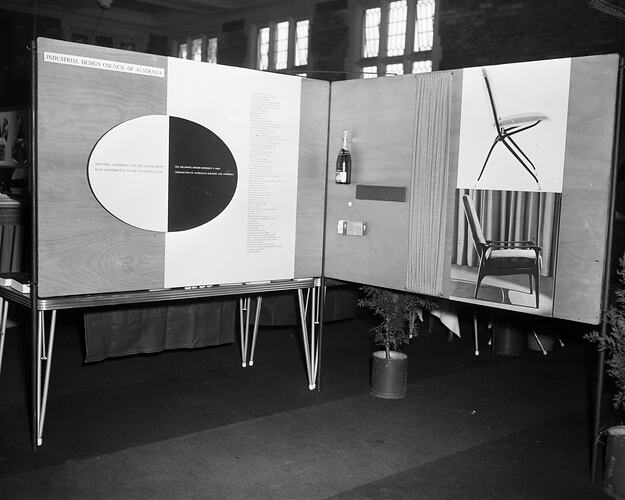 Industrial Design Council of Australia, Display Board, Melbourne, 01 Mar 1960