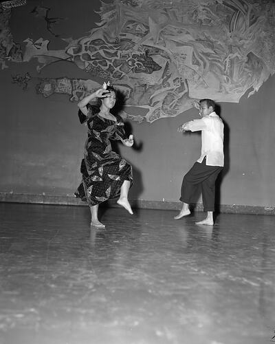 Department of Trade, Woman & Man Dancing, Wilson Hall, Melbourne, 13 Mar 1960