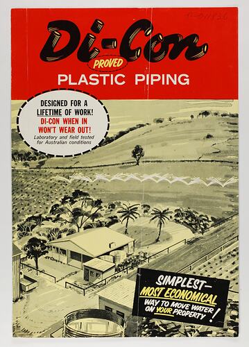 Front cover with illustration and printed text.
