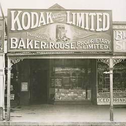 Photograph - Kodak Australasia Limited, Shop Exterior, Argent St, Broken Hill, 1912