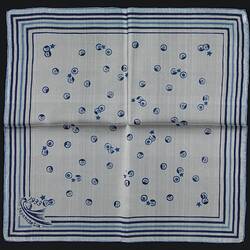 Handkerchief - 'Japanese Silk', Blue, Chicago World's Fair, 1933