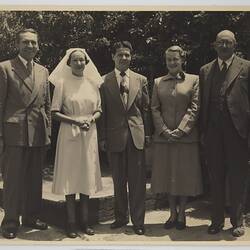 Digital Image - Group Portrait with Edgar Rouse and Henry Foote at Kodak Factory, Abbotsford, circa 1940s