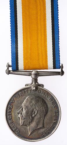 Medal - British War Medal, Great Britain, 2nd Lieutenant W. Jenkin, 1914-1920 - Obverse