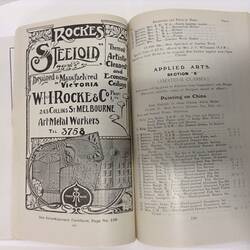 HT 48893, Catalogue - Official Souvenir, 'First Australian Exhibition of Women's Work', Exhibition Building, Melbourne, 23 Oct - 30 Nov 1907 (ROYAL EXHIBITION BUILDING)