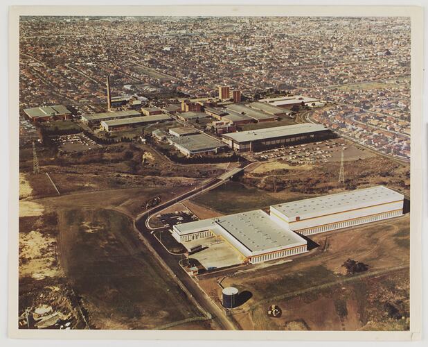 Kodak Australasia Pty Ltd, Aerial View of Kodak Factory Showing Distribution Centre, Coburg, circa 1980s