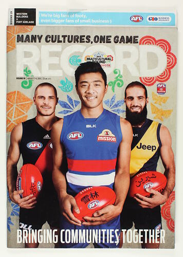 Football Record - AFL Multicultural Round, 7-9 Aug 2015