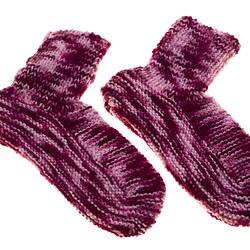 Socks - Mrs Ruby Tyler, Variegated Wool, 2009