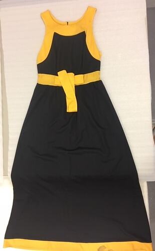 Dress - Black & Yellow, 'St Michael', Marks and Spencer, Sylvia Motherwell, circa 1969