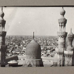 Photograph - Minarets of Mosque-Madrassa of Sultan Hassan & Al-Rifa'i Mosque, Cairo, Egypt, World War I, 1915-1917