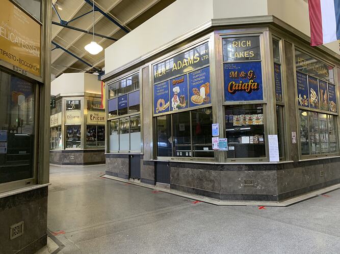 Food Hall, Queen Victoria Market, Elizabeth Street, Melbourne, 5 May 2020