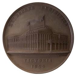 Medal - Melbourne Exhibition Prize, 1854 AD