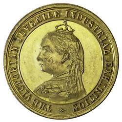 Medal - Victorian Juvenile Industrial Exhibition Ararat, Commemorative, Victoria, Australia, 1888