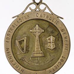 Medal - Hibernian Australasian Catholic Benefit Society, Seymour, Victoria, Australia, 1919