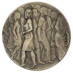 Medal - Courtship: First Attraction, Royal Australian Mint, Canberra, Michael Meszaros, Australia, 1990