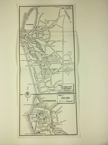 HT 54693, Map - Colombo Fort and Environs, 1959 (MIGRATION), Document, Registered