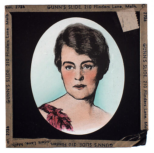 Lantern Slide - Universal Opportunity League, Female Portrait