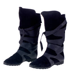 Boots - Giorgio Moretto, Black Suede & Leather