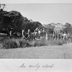 Photograph - 'An Early Start', by A.J. Campbell, Phillip Island, Victoria, Nov 1902