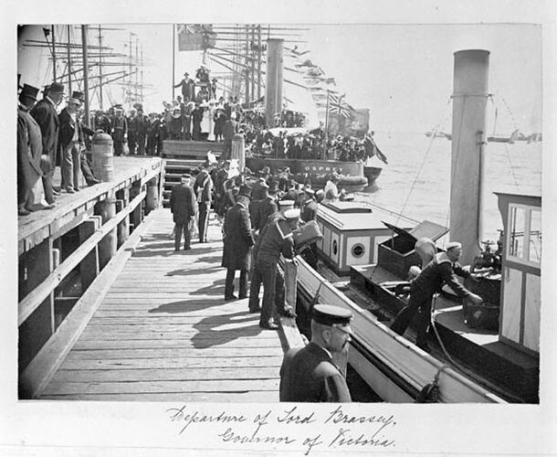 Departure of Lord Brassey, Governor of Victoria