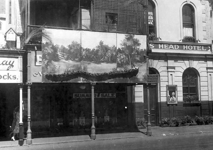 Photograph - Decorated Building, Ballarat, 1939