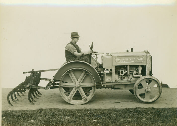 Photograph - Tractor with cultivator