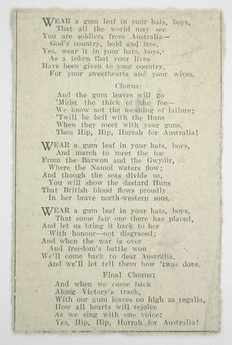 Newspaper Clipping - First World War