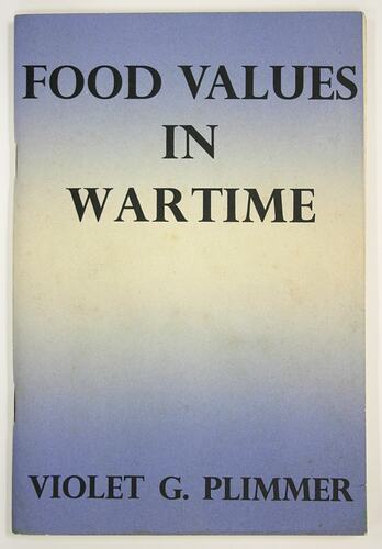 Book - Food Values in Wartime