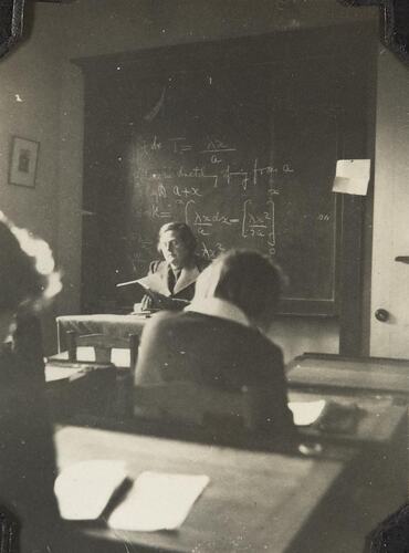 Digital Photograph - Maths Class at Merton Hall, Melbourne Church of England Girls Grammar School, South Yarra, 1939