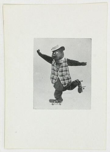 Print - Humphrey B Bear on Rollerskates, LJ Sterne Doll Company