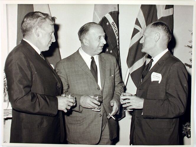 Photograph - Premier Bolte & HP Weber at the Official Opening of the Sunshine Foundry, 16 Nov 1967