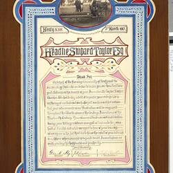 Testimonial - Headlie Shipard Taylor Esq, Henty, New South Wales, 03 Mar 1917