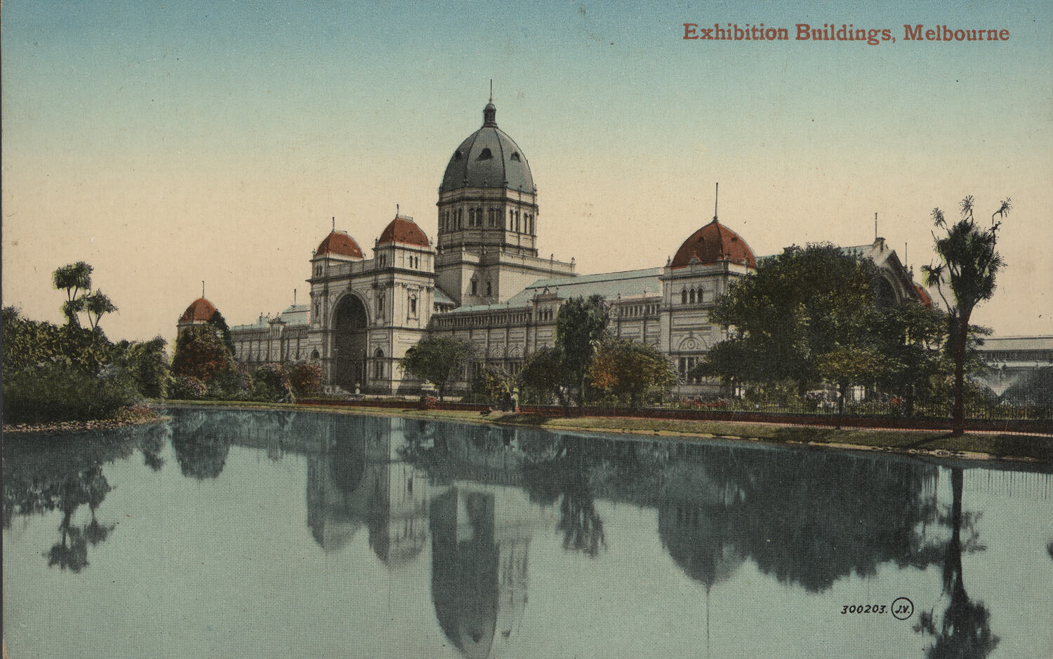 Postcard - Southern Facade, Exhibition Building, Valentine & Sons ...