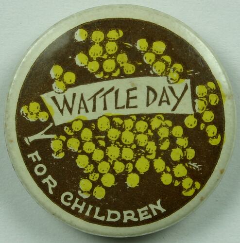 Badge - Wattle Day For Children (Incomplete)